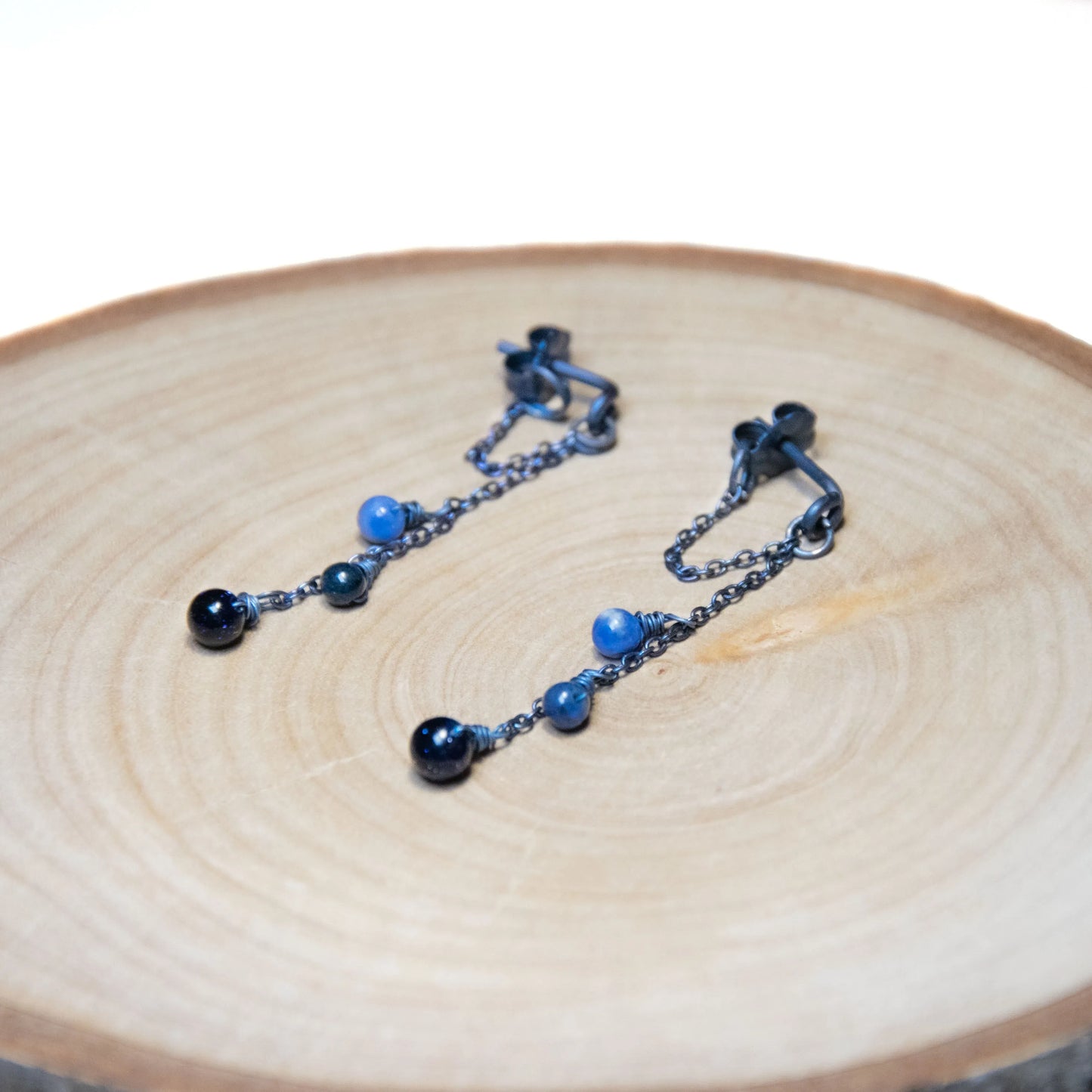 Boucles d'oreilles - Bleu nuit