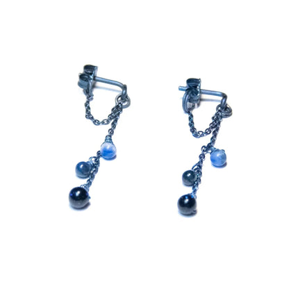 Boucles d'oreilles - Bleu nuit