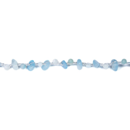 Bracelet - Gouttes aigue-marine