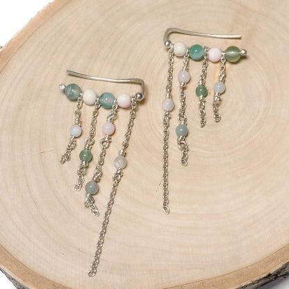 Earrings - Iridescent waterfall